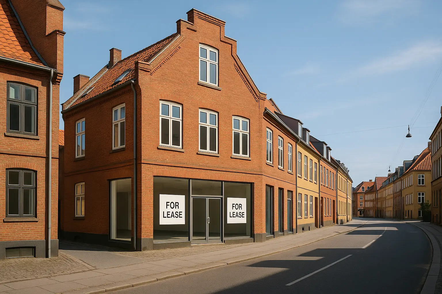 lejepriser for erhvervsejendomme i Danmark